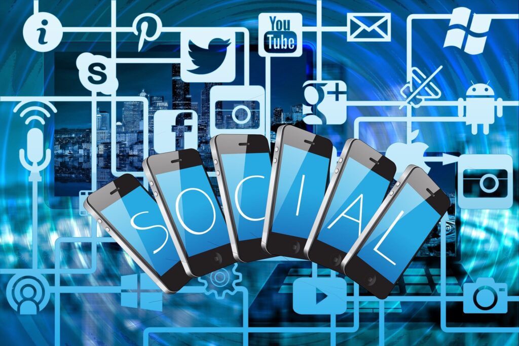 Using social media sites for business contact